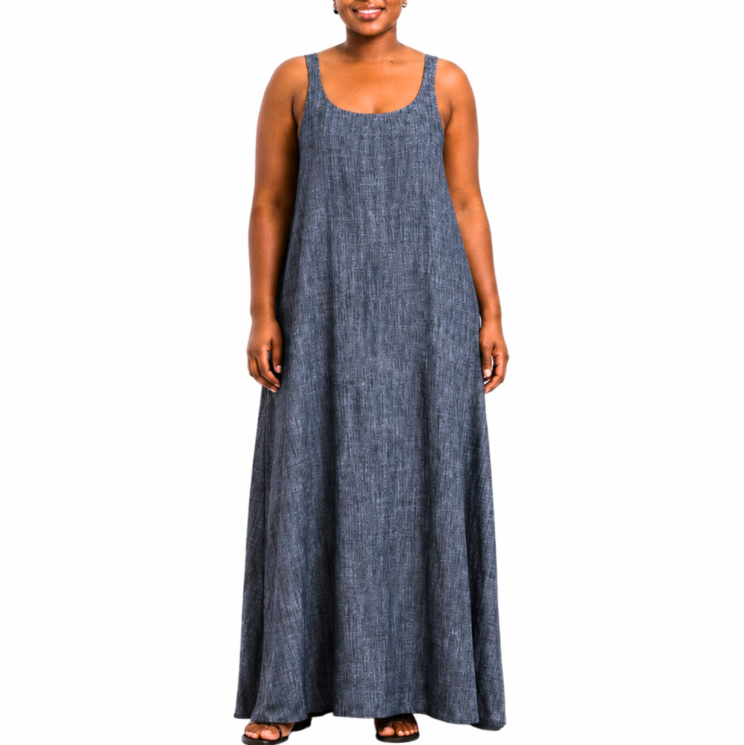 Fb Maxi Linen Dress