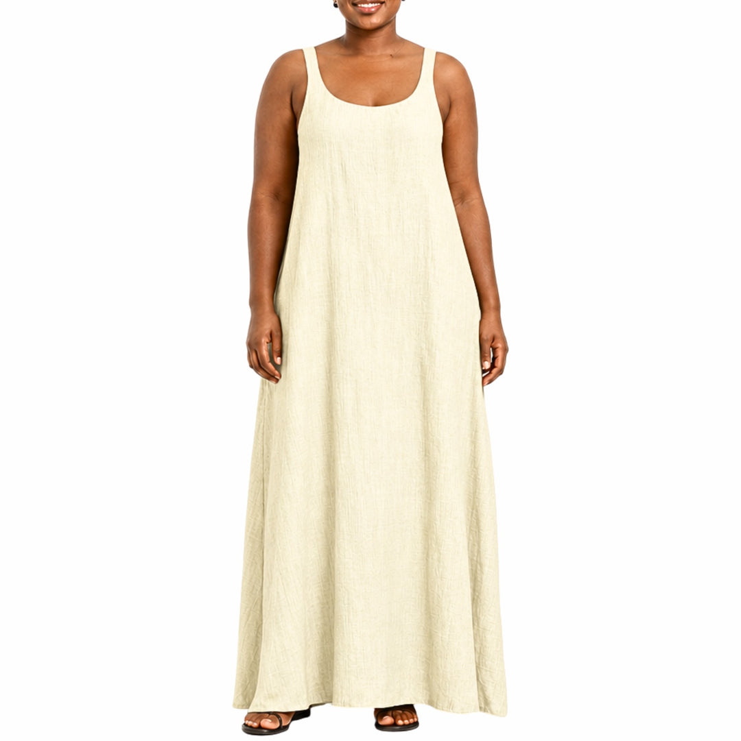 FB Maxi Linen Dress