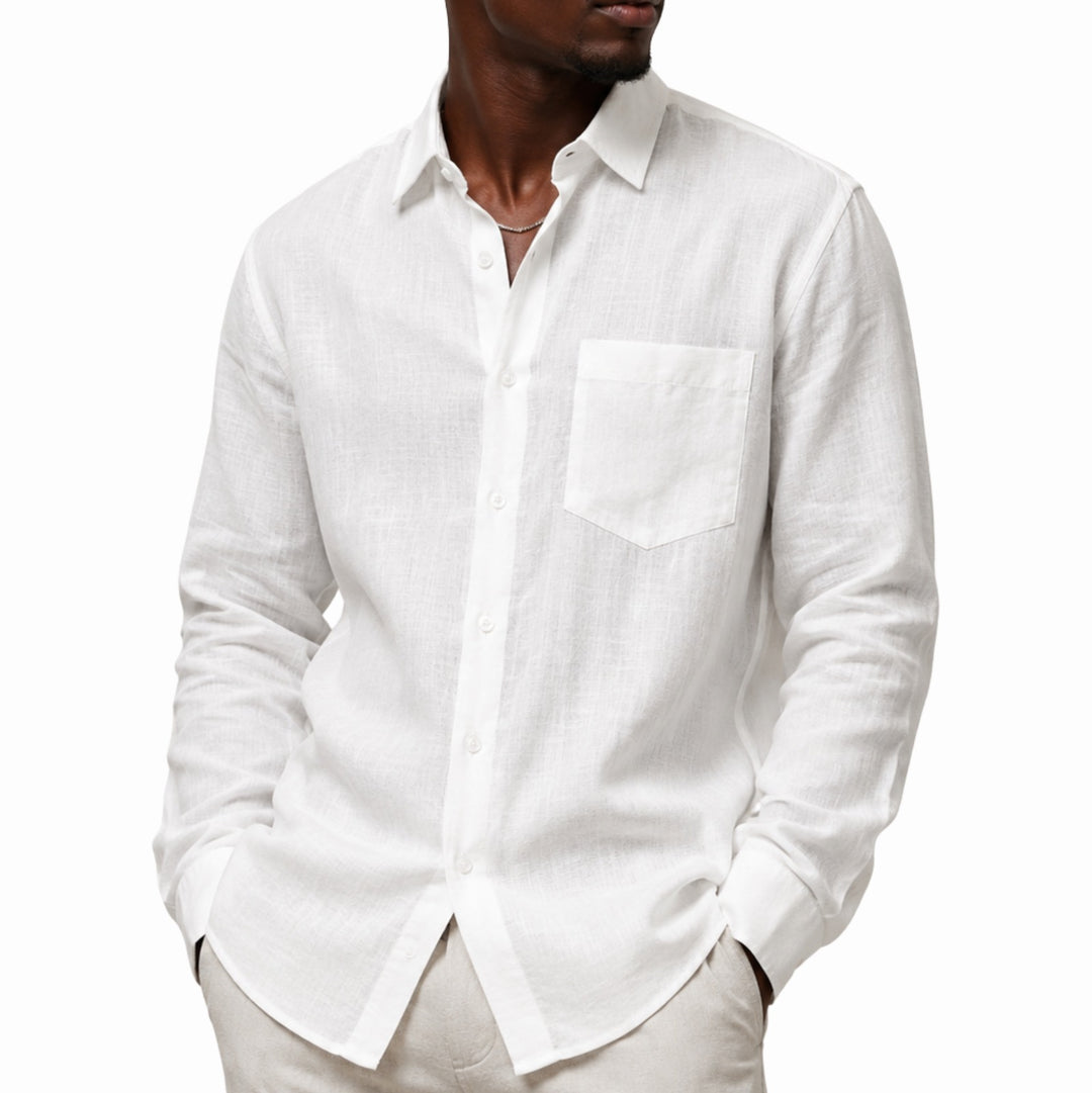 FB Plain Linen L/S Shirt