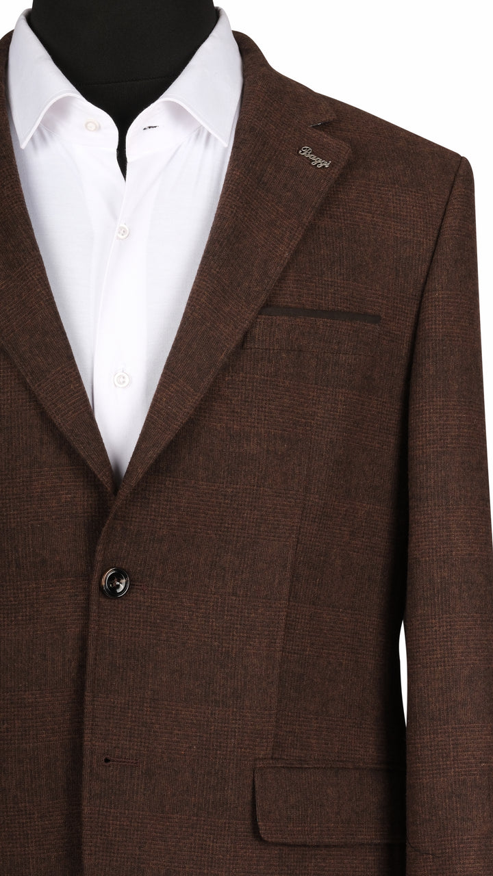 Baggi Checked - Deep Brown Coffee Bean Chic